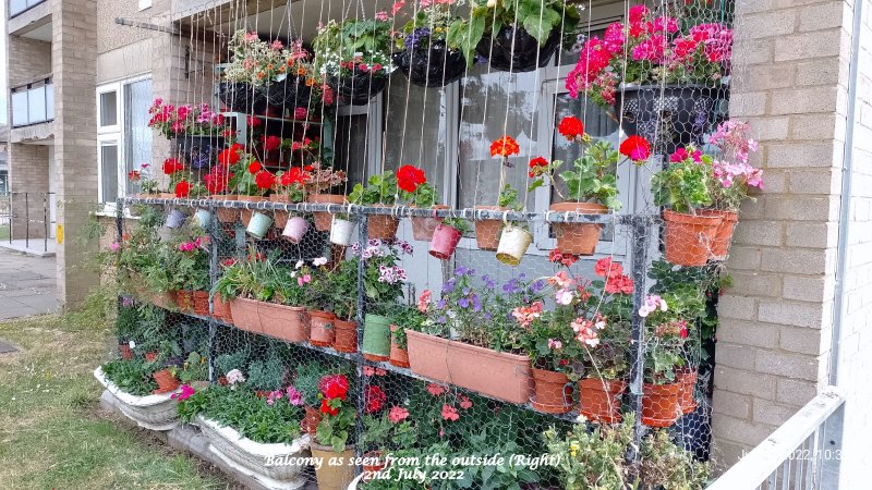 Balcony as seen from the outside (Right) 2nd July 2022.jpg