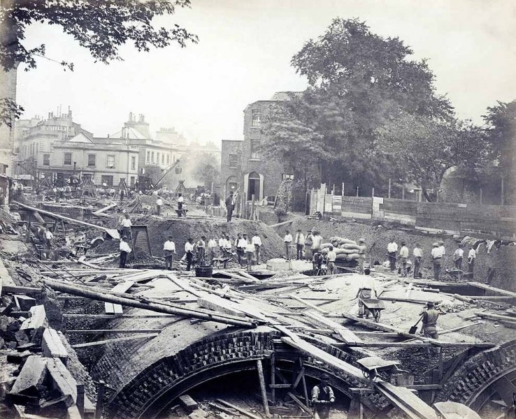 Construction work near South Kensington Station..jpg