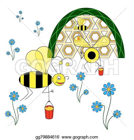 funny-bees-collect-nectar-from-flow_gg79884616.jpg