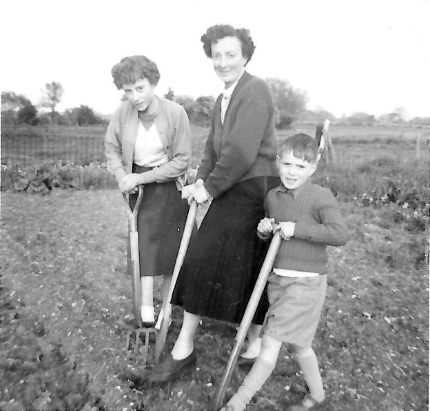 Mum, Mary and John digging.jpg