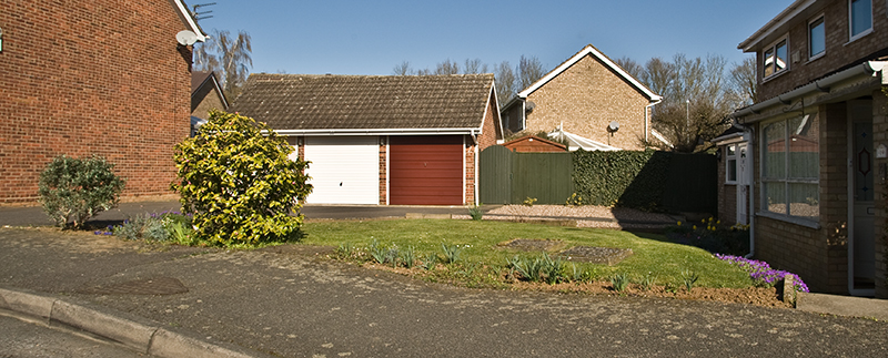 front garden looking north