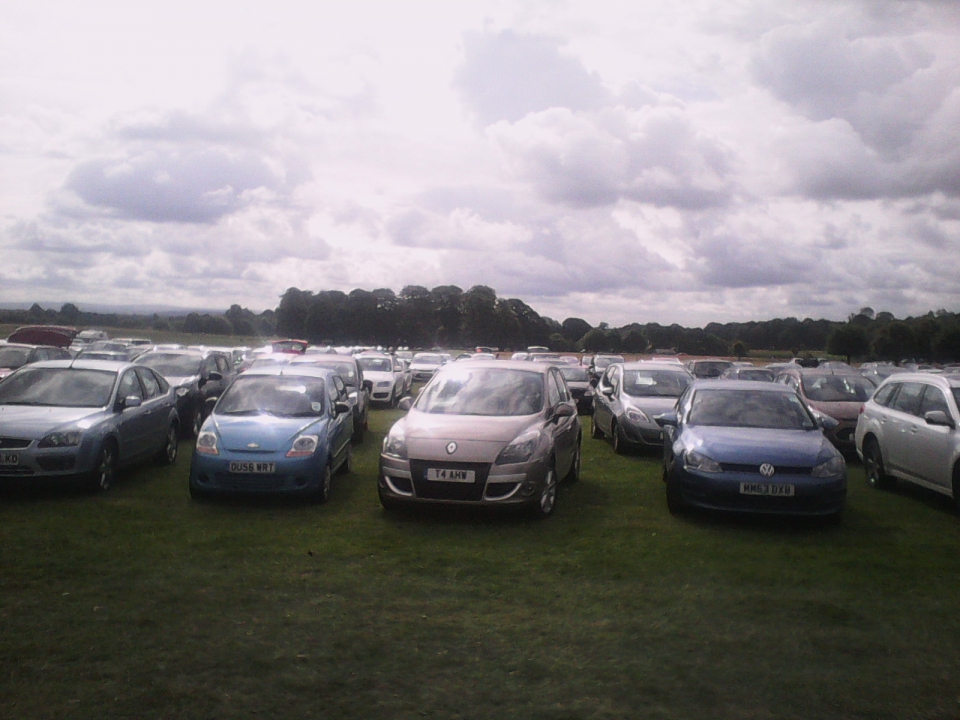 Took this so that we could find the car - there were a couple of fields brimming with cars.