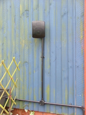 Another black speaker outside